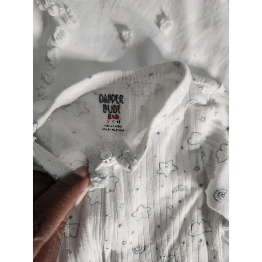 Baby Boy Sleeper Bundle – Carter’s & Dapper Dude (3M / 3–6M)